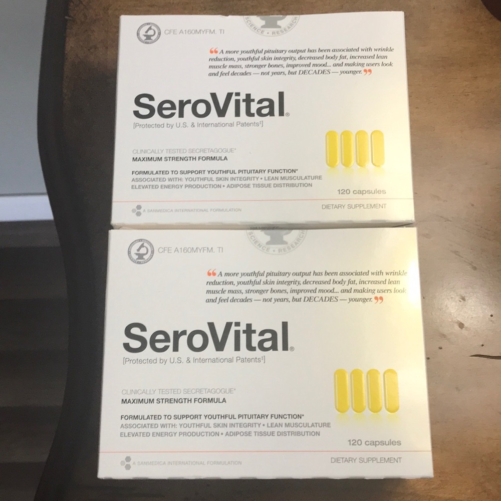 Serovital (2 ) packs of 120 caps. $200 retail .